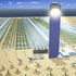Concentrated Solar Thermal Tower is at the Far End of the Project