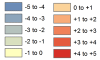 Urban Temperature Change Scale